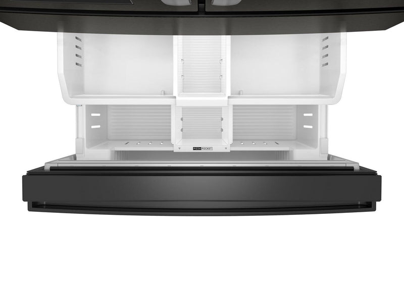 Whirlpool 36\" 29 Cu. Ft. French Door Refrigerator – Fingerprint Resistant Black Stainless Steel - WRMF3636SV