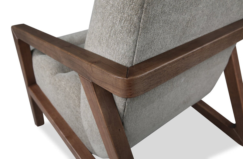 Cove 28\" Chenille Fabric Accent Chair – Green 