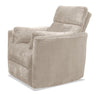 Remi 38\" Fabric Swivel Glider Power Reclining Chair with USB ports – Taupe
