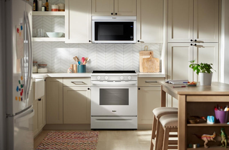 Whirlpool 30\" 5.3 Cu. Ft. Electric Smart Range with No Preheat Mode – White - YWSES3330TW