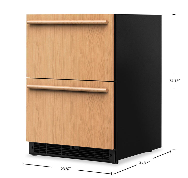 KitchenAid 24\" 4.4 Cu. Ft. Undercounter Double-Drawer Refrigerator – Panel Ready - KURT524SPA