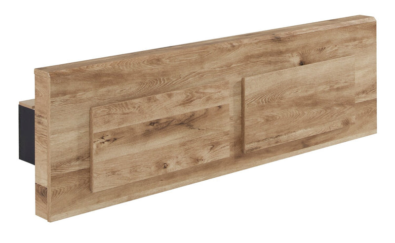 Derekson Storage Bed with 2 Built-In Footboard Drawers, Natural - Full Size
