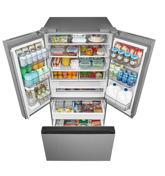 Midea 35.8\" 31.7 Cu. Ft. French-Door Refrigerator - Stainless Steel - MRF32I6BST