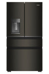 Whirlpool 36\" 22 Cu. Ft. True Counter Depth French Door Refrigerator – Black Stainless Steel - WRMC5036RV