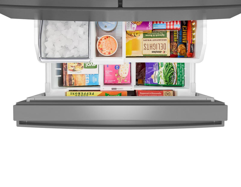 Whirlpool 36\" 30 Cu. Ft. French Door Refrigerator – Fingerprint Resistant Stainless Steel - WRMF3336SZ