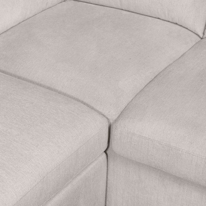 Envy 3-Piece Left-Facing Chenille Fabric Sleeper Sectional with Storage Chaise - Fog Grey