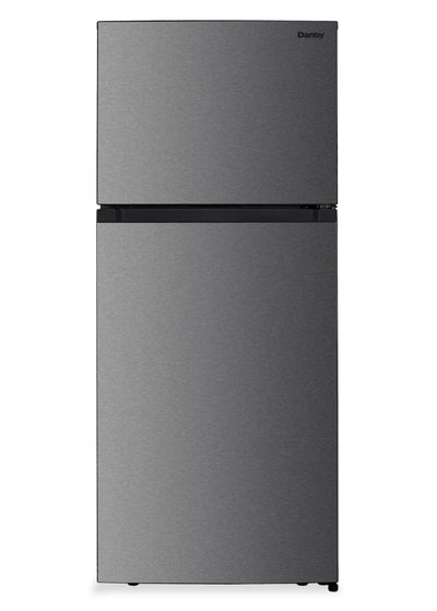 Danby 27” 18 Cu. Ft. Top Mount Refrigerator – Stainless Steel Look - DFF176B1SLDB | Réfrigérateur Danby de 18 pi3 et de 27 po à congélateur supérieur - apparence acier inoxydable - DFF176B1SLDB