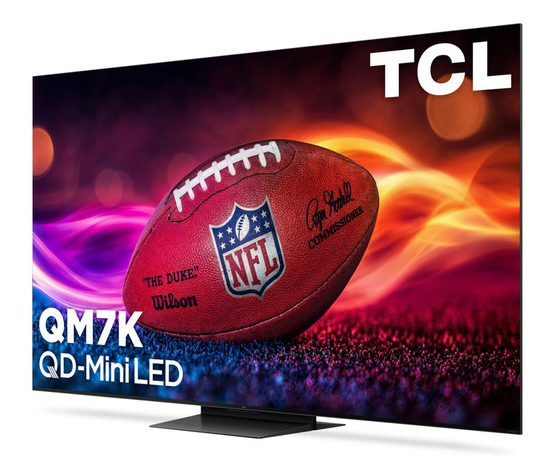 TCL 75\" QM7K QD Mini-LED QLED 4K UHD Smart Google TV (75QM7K) - 2025 Model
