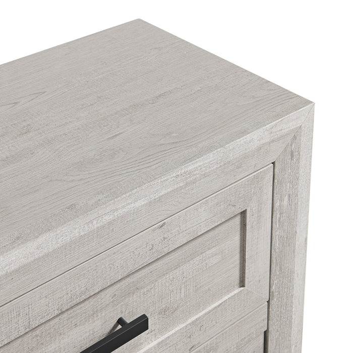 Lark Bedroom 6-Drawer Dresser, 58\"W x 35\"H - Rustic White
