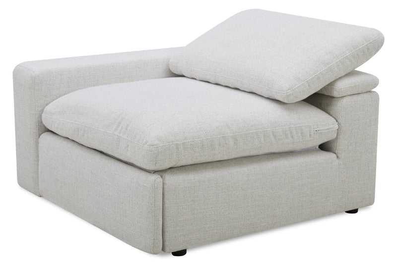 Sky Modular 91.5\" Fabric Power Reclining Loveseat with Removable Feather Down Cushions - Nathan Wheat