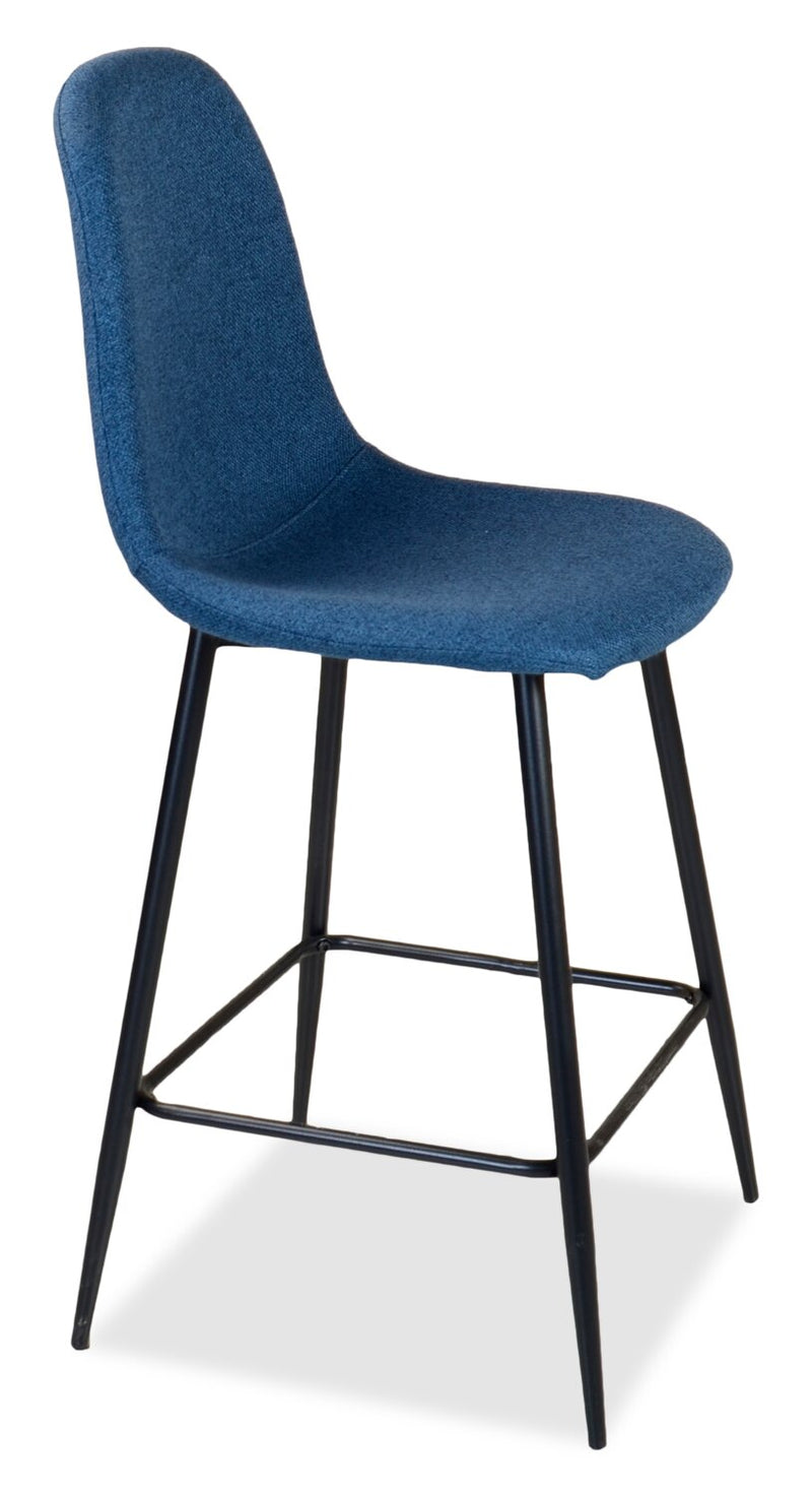 Jax Counter-Height Stool with Polyester Fabric, 26