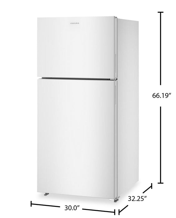 Amana 30\" 19.3 Cu. Ft. Top-Freezer Refrigerator – White - ARTX2419SW