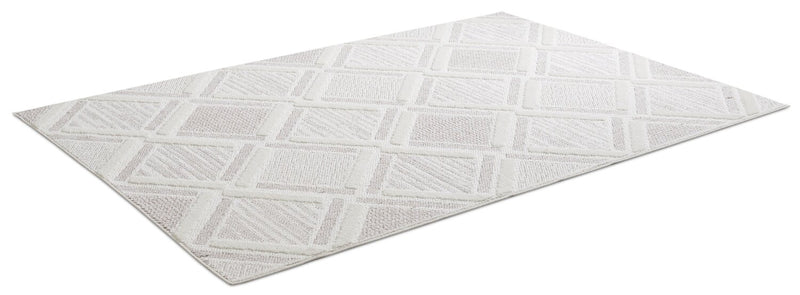 Knox Moroccan Beige Area Rug - 6'7\" x 9'6\"