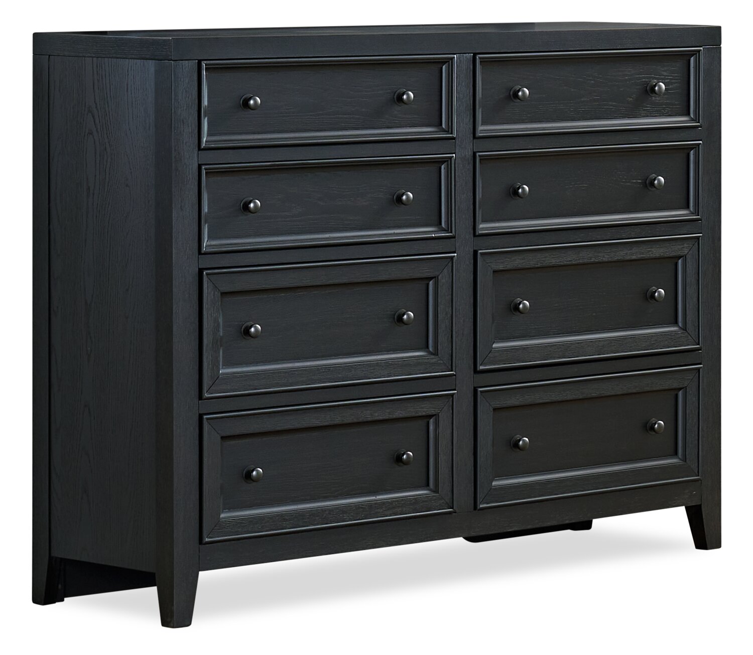 Casa Bedroom 8-Drawer Dresser, 54"W x 44"H, Wood - Black - The Brick Casa Bedroom 8-Drawer Dresser, 54"W x 44"H, Wood - Black - The Brick
