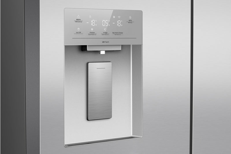 Hisense 36\" 22.5 Cu. Ft. Couter-Depth French 4-Door Refrigerator - Stainless Steel - RQ23G4FSEI
