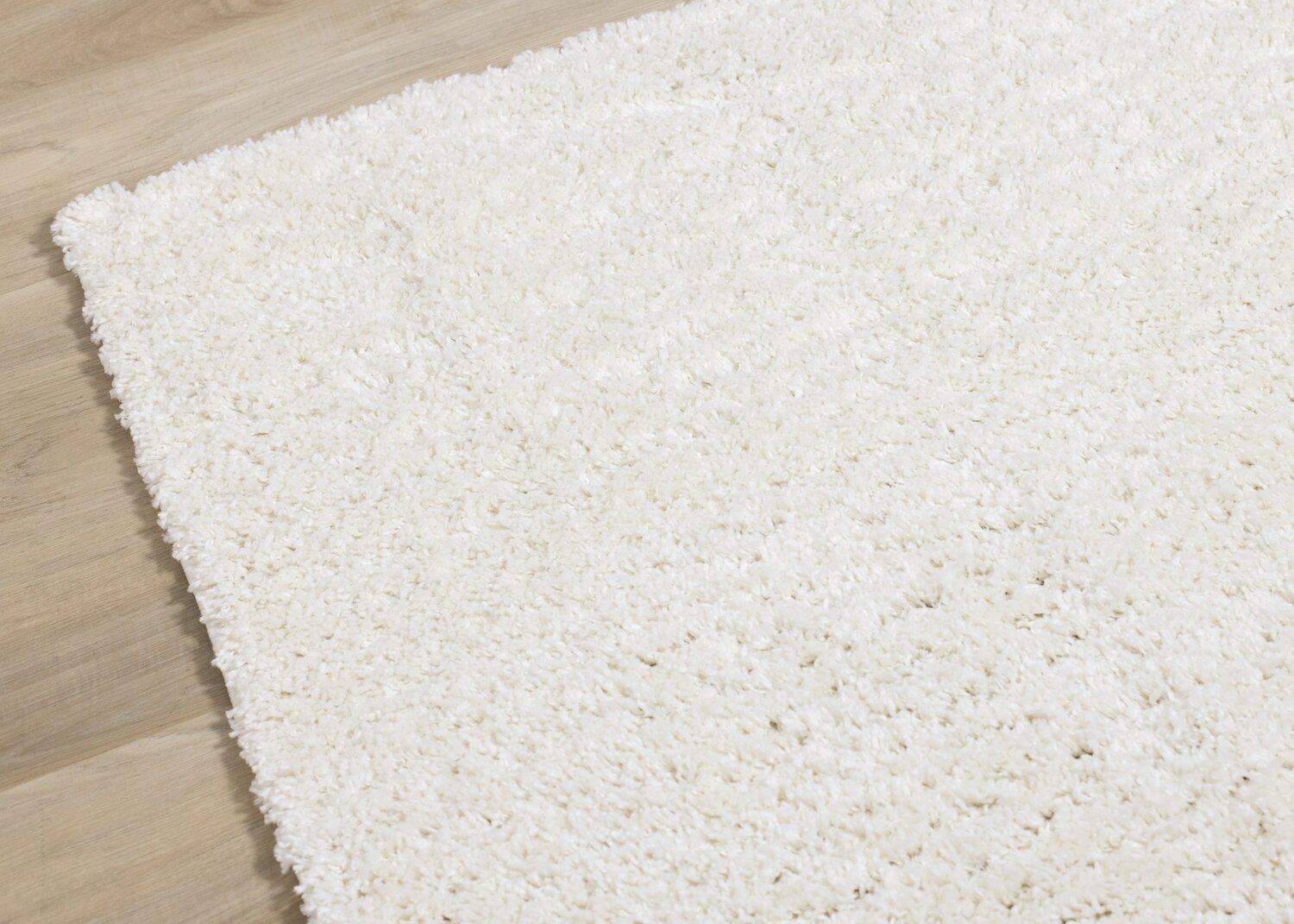 Cream Rough Rug Pascal Cream Shag Area Rug - 5'3