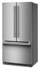 KitchenAid 36" 22 Cu. Ft. French Door Refrigerator - PrintShield Stainless Steel - KRFC136TPS | Réfrigérateur KitchenAid de 22 pi³ à portes françaises - acier inoxydable PrintShieldMC - KRFC136TPS
