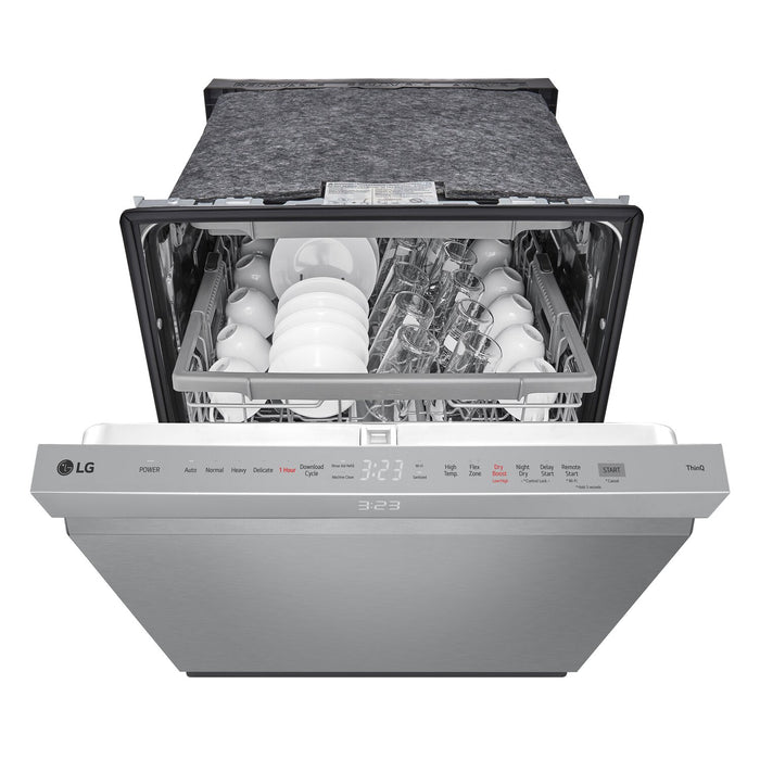 LG 24\" 46 dBA Built-In Top-Control Smart Dishwasher with QuadWash®Pro  - Smudge Proof Stainless Steel - LDPH5554S
