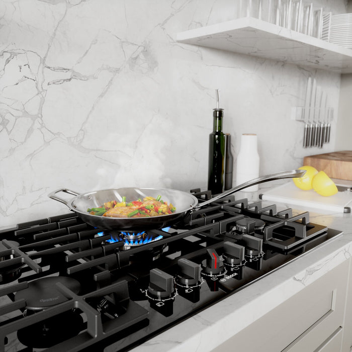 Bosch 30\" 800 Series Gas Cooktop with Dual-Flame Power Burner - NGM8049UC