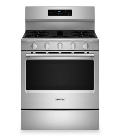Maytag 5 Cu. Ft. Convection Gas Range with No Preheat Air Fry - Stainless Steel - MFGS6030RZ | Cuisinière à gaz Maytag de 5 pi3 à convection avec friture à air sans préchauffage - acier inoxydable - MFGS6030RZ | MFGS60RZ