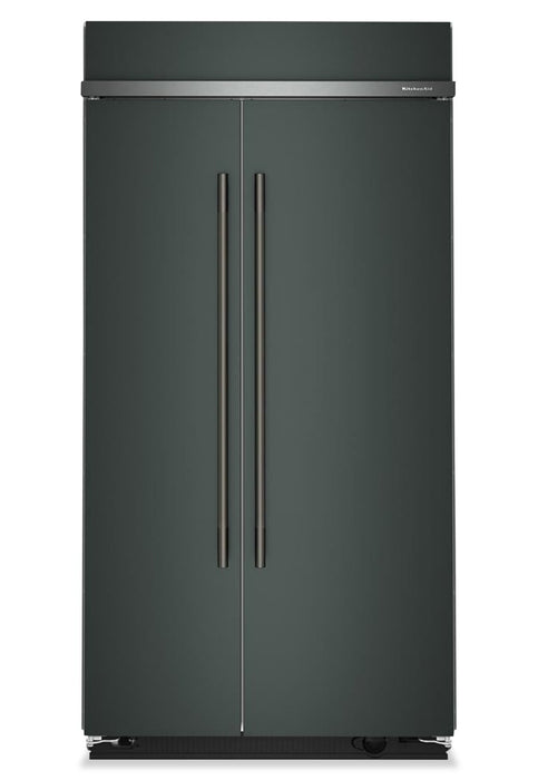 Kitchenaid 42\" 25.5 Cu. Ft. Built-In Side-by-Side Refrigerator with Platinum Interior – Juniper - KBSN742SJP 