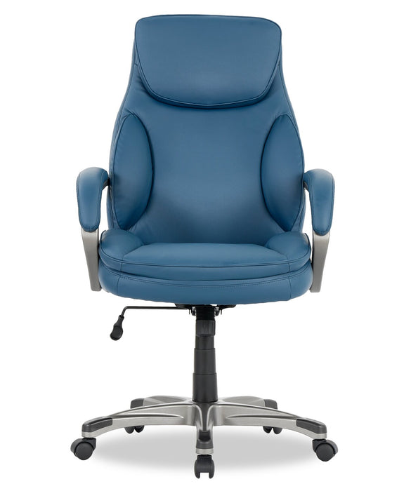 Sealy® Posturepedic Palisade 28\" Adjustable Ergonomic Office Chair - Blue