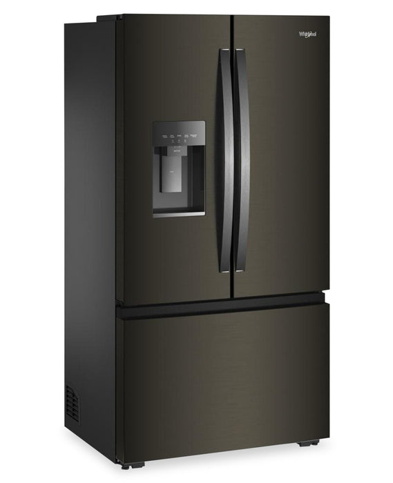 Whirlpool 36\" 23.4 Cu. Ft. French Door Refrigerator – Black Stainless Steel - WRFC5036RV