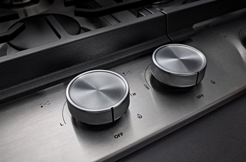 KitchenAid 30\" Gas-on-Metal Cooktop with Integrated Wok Grates – Stainless Steel - KCGK530SSS