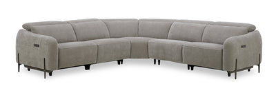 Caprice 5-Piece Power Reclining Sectional with Power Headrests - Truffle | Sofa sectionnel à inclinaison électrique Caprice 5 pièces avec appuie-têtes électriques - truffe | CAPRGSEC