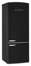 Unique Classic Retro 28\" 17 Cu Ft. Bottom Mount Refrigerator - Matte Black - UNQ-455L MB AC