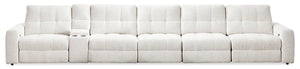 Scott Living Elevate Modular 6-Piece Chenille Fabric Power Reclining Sectional with Storage Console - Beige