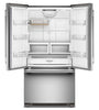 KitchenAid 36" 22 Cu. Ft. French Door Refrigerator - PrintShield Stainless Steel - KRFC136TPS | Réfrigérateur KitchenAid de 22 pi³ à portes françaises - acier inoxydable PrintShieldMC - KRFC136TPS
