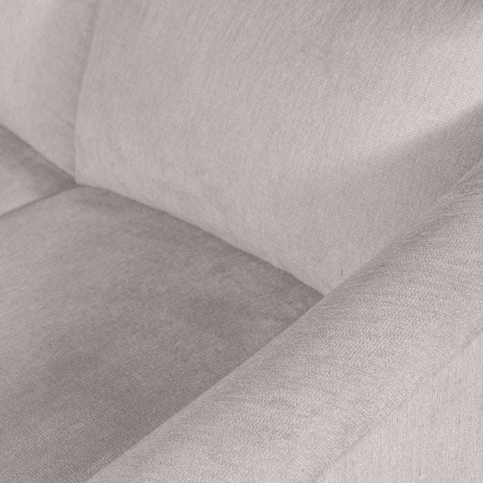 Envy 3-Piece Chenille Fabric Sectional - Fog Grey