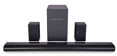 5.1 CH Bluetooth Soundbar with Wired Subwoofer and Wireless Surround (PSB551) | Barre de son à 5.1 canaux avec Bluetooth, caisson d’extrêmes graves câblé et son ambiophonique sans fil (PSB551)