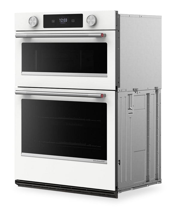 KitchenAid 30\" Smart Electric Combo Wall Oven - White - KOEC730SWH