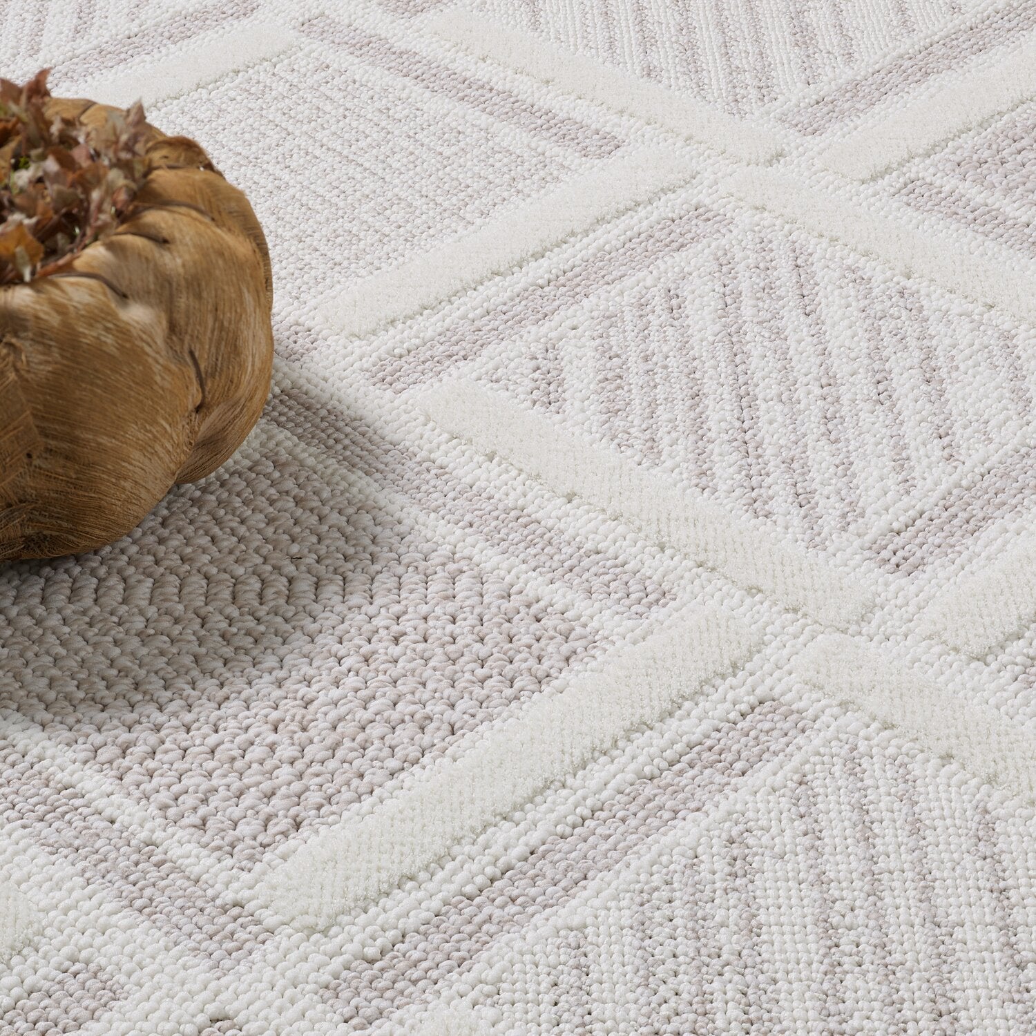 Knox Moroccan Beige Area Rug - 6'7