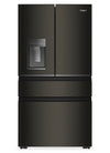 Whirlpool 36\" 22 Cu. Ft. True Counter Depth French Door Refrigerator – Black Stainless Steel - WRMC7036RV