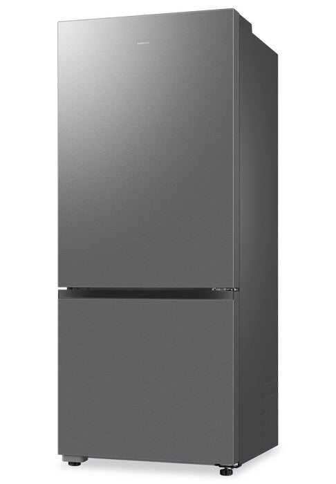 Samsung 28\" 15 Cu. Ft. Counter-Depth Bottom Mount Refrigerator – Silver - RB15DG6000SRAA
