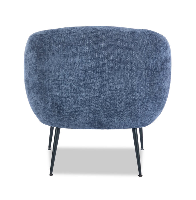 Nova 28.7\" Boucle Fabric Accent Chair - Blue