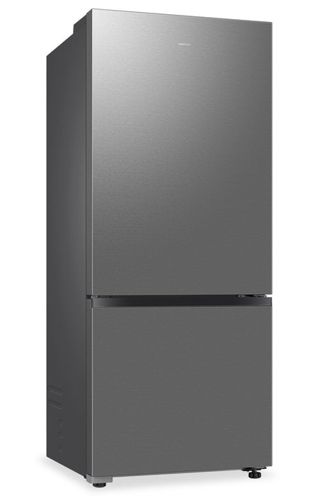 Samsung 28\" 15 Cu. Ft. Counter-Depth Bottom Mount Refrigerator – Silver - RB15DG6000SRAA