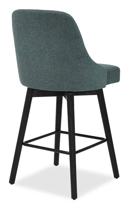 Nash Counter-Height Swivel Bar Stool - Blue