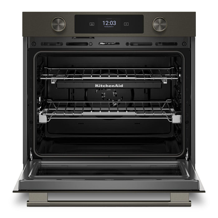 KitchenAid 30\" Smart Electric Single Wall Oven - Black Ore - KOES730SBE