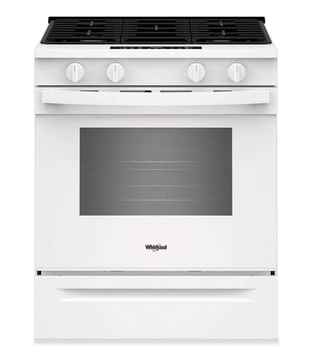 Whirlpool 30\" 5.0 Cu. Ft. Smart Gas Range with Air Cooking - White - WSGS4530TZ