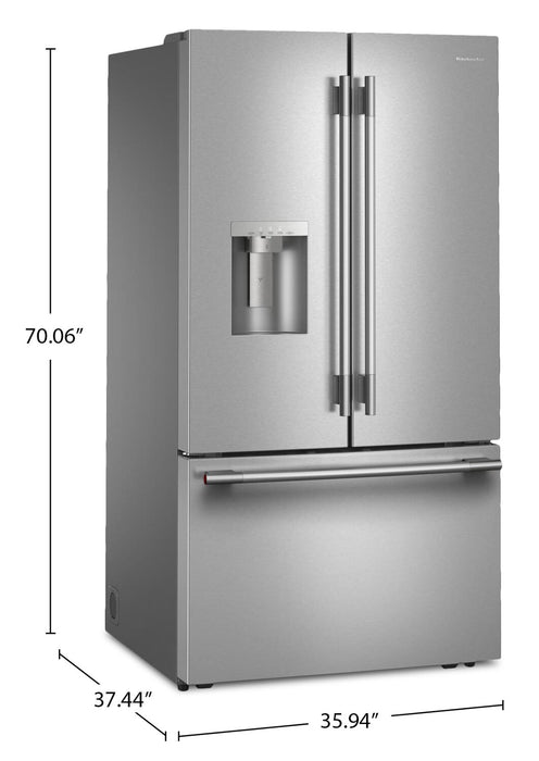 KitchenAid 30 Cu. Ft. French Door Refrigerator - PrintShield Stainless Steel - KRFF436SPS