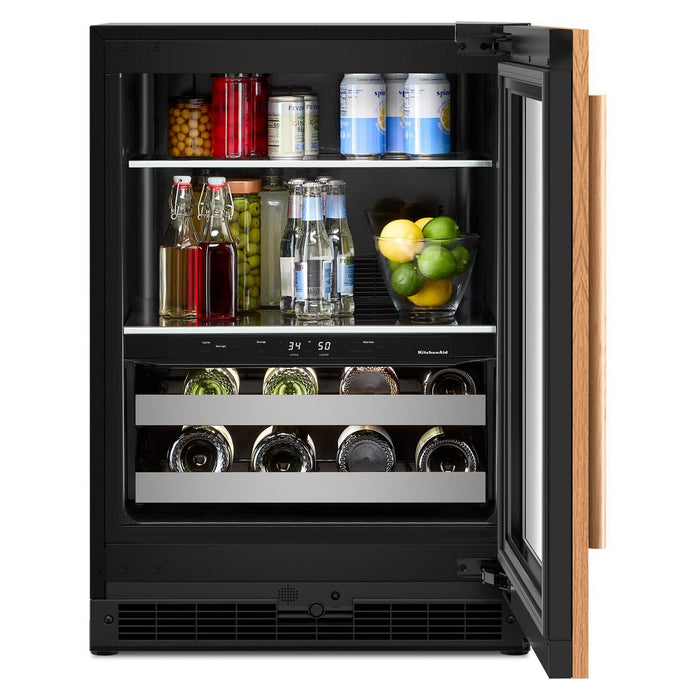 KitchenAid 24\" Panel-Ready Beverage Centre – Black - KUBR524SPA