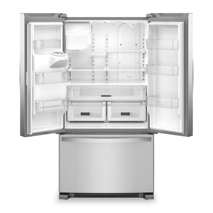 Whirlpool 36\" 25 Cu. Ft. French-Door Refrigerator with Ice and Water Dispenser - WRFF3436RZ