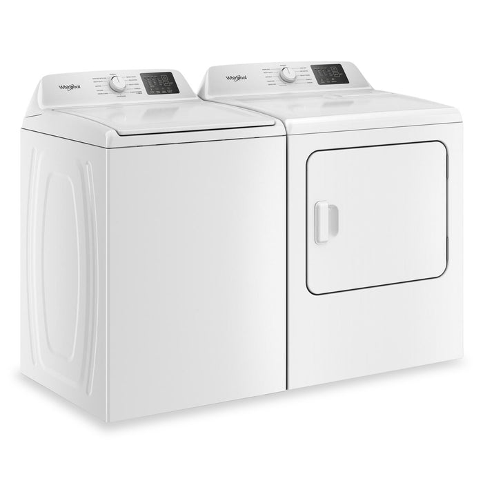 Whirlpool 4.5 Cu. Ft. Top Load Impeller Washer and 7.0 Cu. Ft. Gas Dryer – White