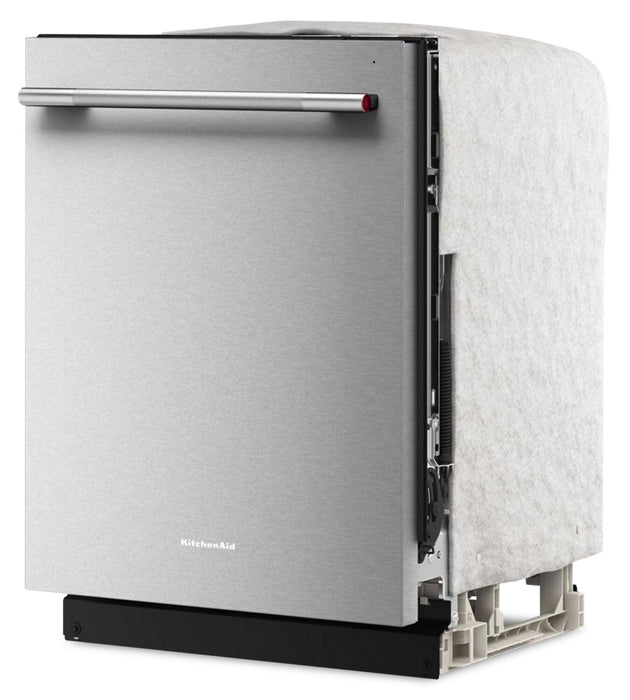 KitchenAid 24\" 44 dBA Dishwasher with 360° Max Jets™ Third Rack -PrintShield Stainless Steel - KDTS424SPS 