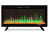 Mirage 42\" Modern Electric Fireplace - Black