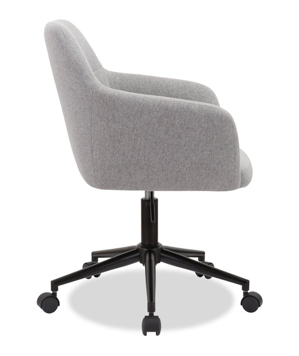 Stevie 23\" Swivel Office Chair with Adjustable Height – Grey 